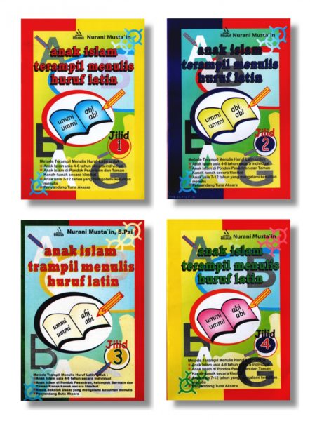 Buku Anak Islam Trampil Menulis Huruf Latin Jilid 1 2 3 4 / AITM